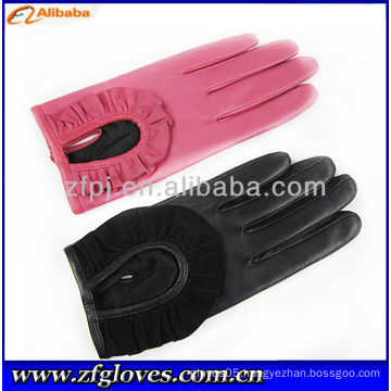 lacy adorn artificial leather glove